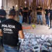 Diferentes tipos de drogas apreendidas foram incineradas Polícia Judiciária Civil de Juara. Conheça