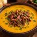 Caldo de Abóbora com Carne Seca