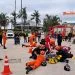 Profissionais da saúde de Juara e Bombeiros Militar participaram de simulado na Praça dos Colonizadores
