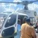 Policial Militar de Juara foi resgatado de helicóptero após sofrer fratura ao cair de viatura