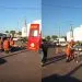 Acidente entre carro e moto deixou uma mulher ciclista lesionadas no centro de Juara