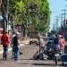 Acidente com moto deixa vítima ferida no semáforo sentido a Acrivael em Juara.
