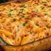 Macarrão cremoso com frango e queijo