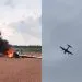 Avião de pequeno porte cai e pega fogo em fazenda no interior de Juara; possível envolvimento da FAB será apurado